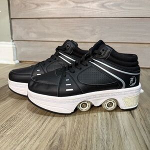 Deformation Black and White Roller Sneakers - Skates Men size 9